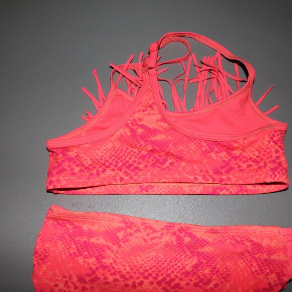 Orange 2 Pcs Justice Bikini Swimsuit Size 10 - Picture 7 of 12